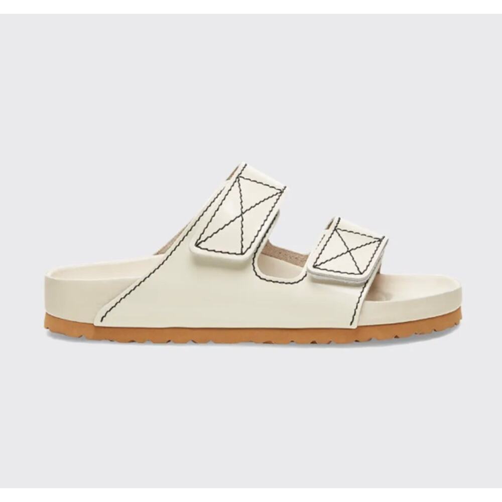 Birkenstock x Proenza Schouler Arizona Dual Strap Sandals in Ecru White Size 40